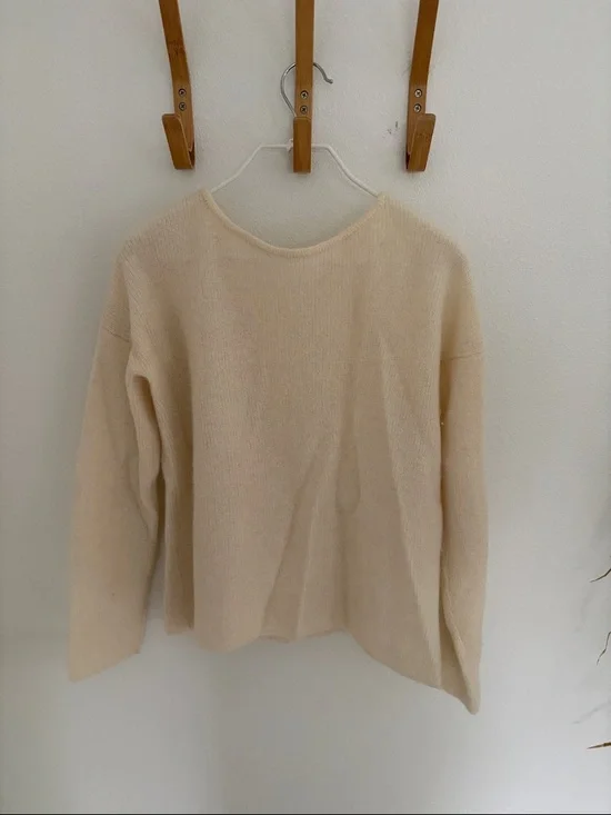 Sezane gaspard gilet in ecru - Picture 2 of 8